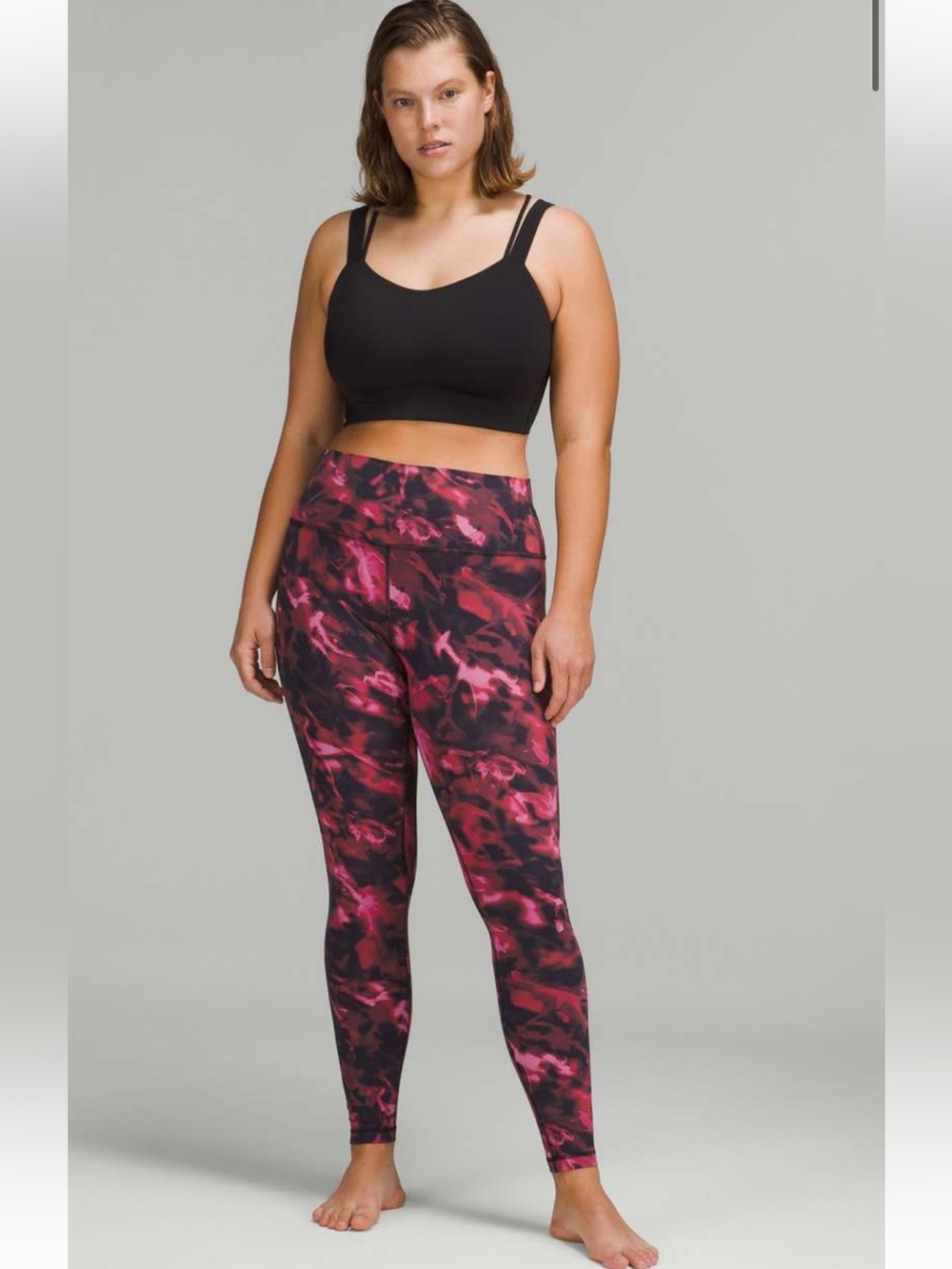 Lululemon Align High-Rise Pant 28" Intensity Pink Blossom Multi 10